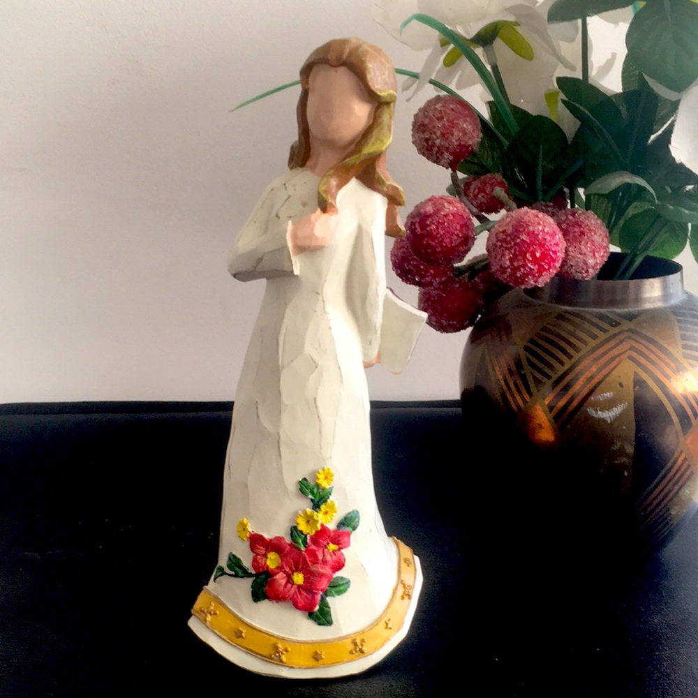 Guardian Angel Figurine Statue  7-1/2” tall
